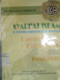 Image of Syariat Islam di Provinsi Nanggroe Aceh Darussalam