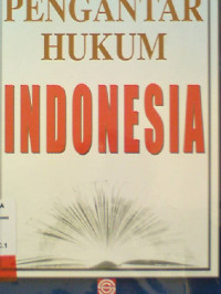 Image of Pengantar Hukum Indonesia