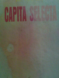 Image of Capita Selecta